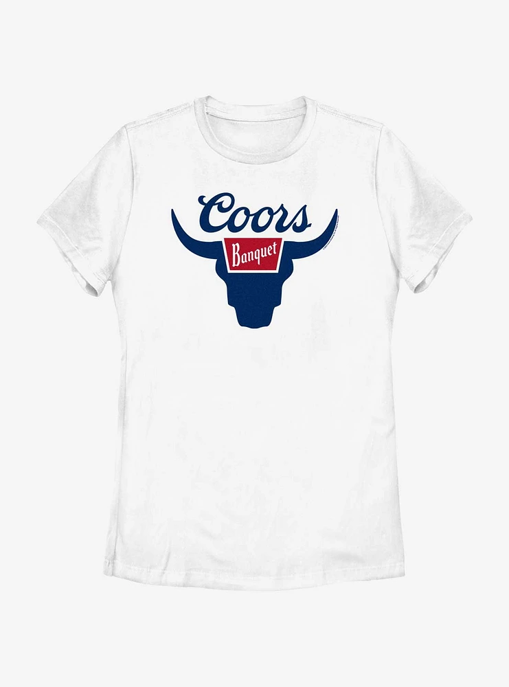 Coors Banquet Bull Logo Womens T-Shirt