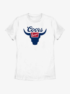 Coors Banquet Bull Logo Womens T-Shirt