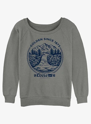 Coors Banquet Golden Since 1882 Womens Slouchy Sweatshirt