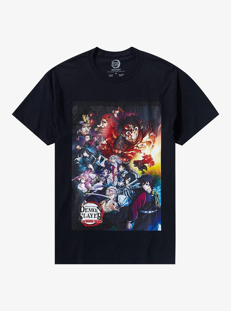 Demon Slayer: Kimetsu No Yaiba To The Hashira Training Poster T-Shirt