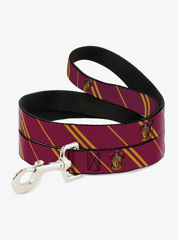 Harry Potter Gryffindor Crest Stripe Dog Leash