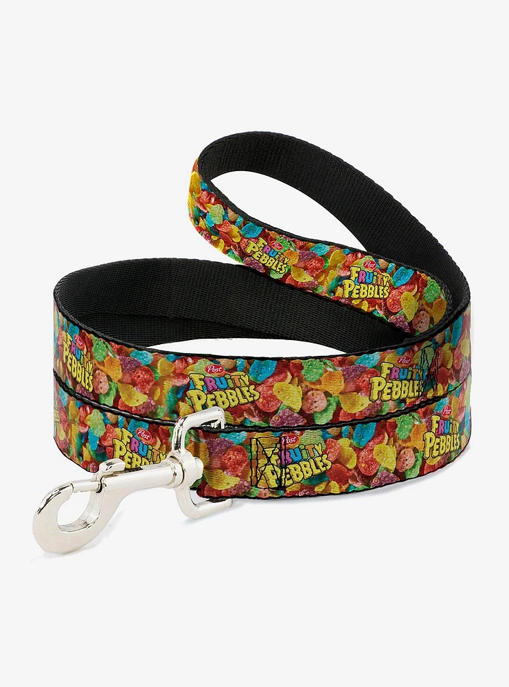 The Flintstones Fruity Pebbles Logo Vivid Cereal Dog Leash