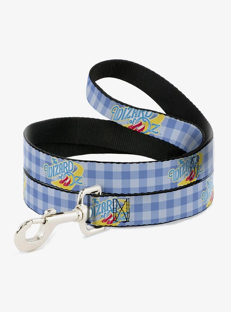 The Wizard of Oz Logo Gingham Checker Dog Leash