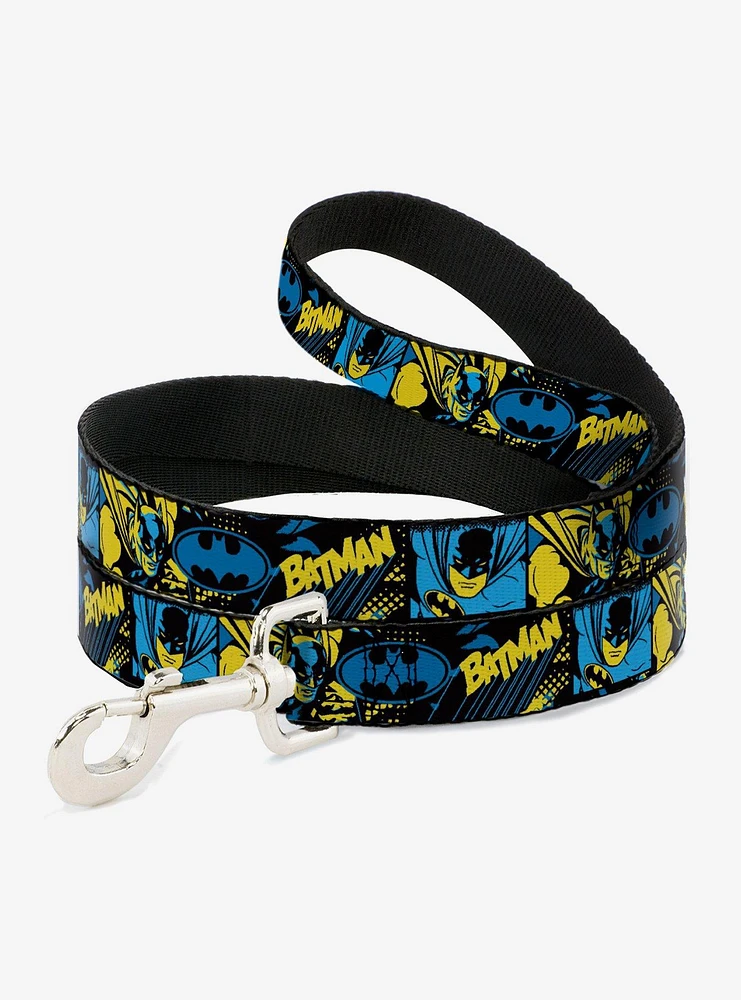 DC Comics Batman Poses and Logo Collage Dog Leash