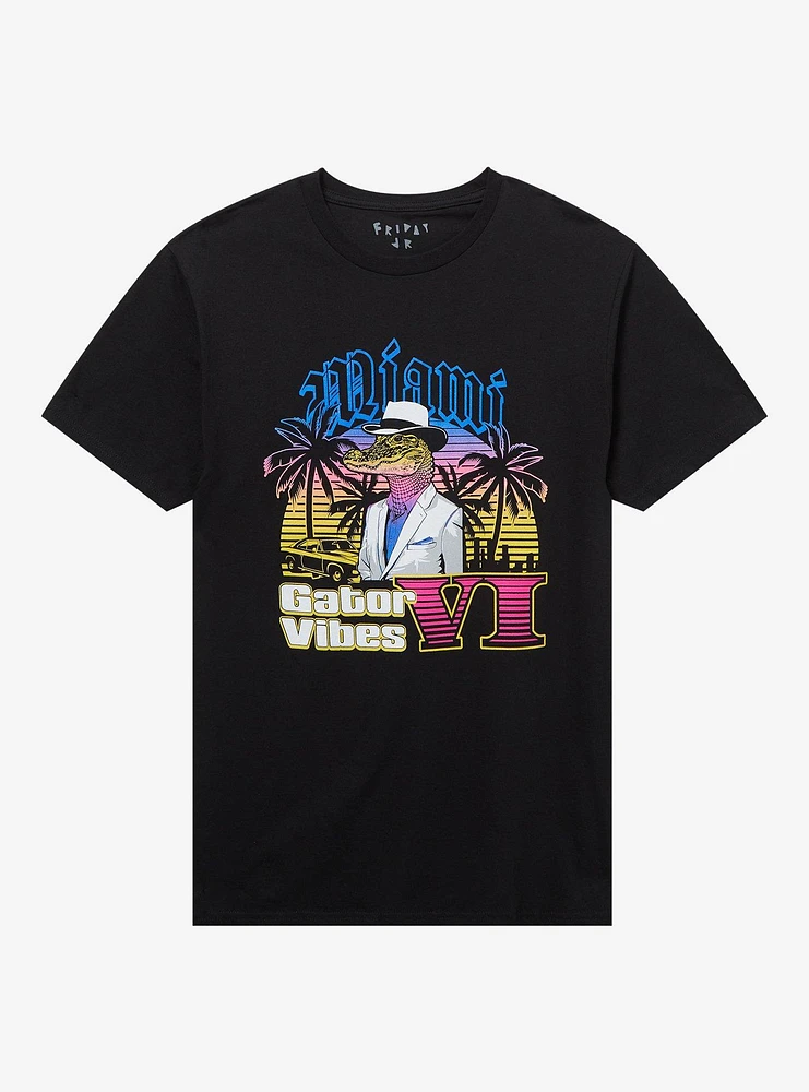 Miami Gator Vibes T-Shirt By Friday Jr.