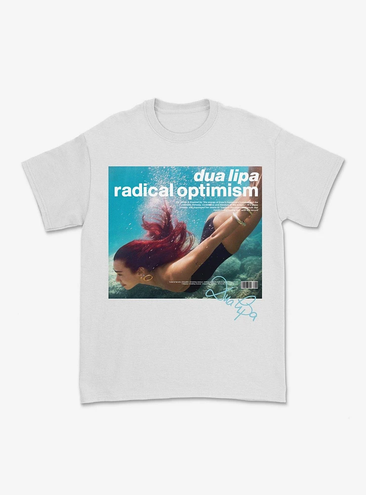 Dua Lipa Radical Optimism Diving Photo Boyfriend Fit Girls T-Shirt