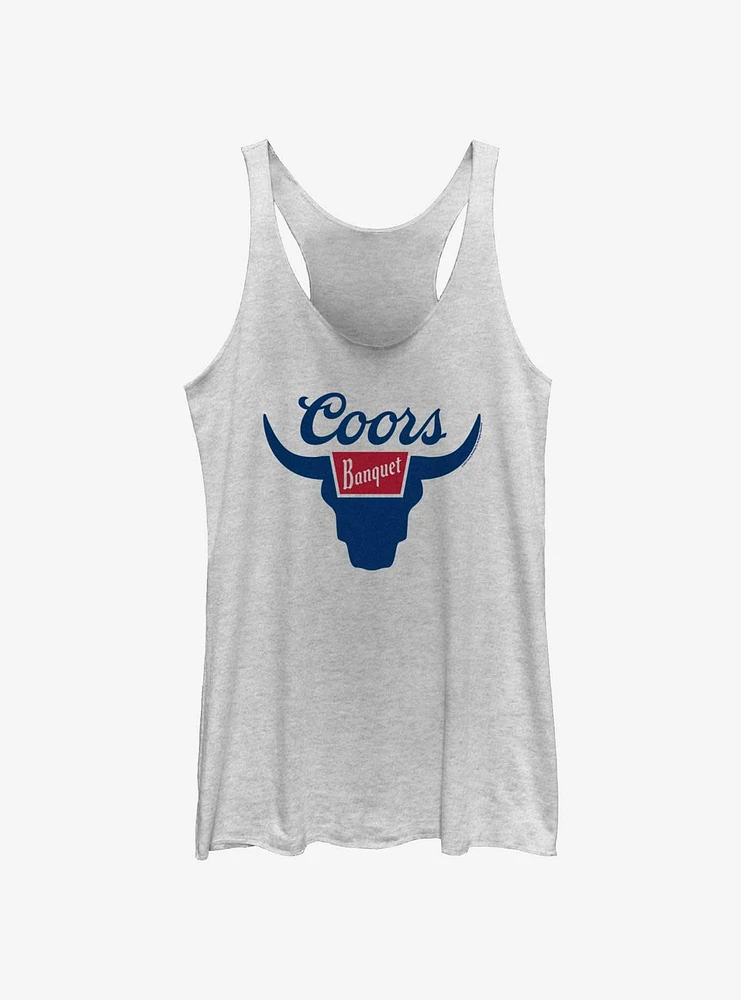 Coors Banquet Bull Logo Womens Tank Top