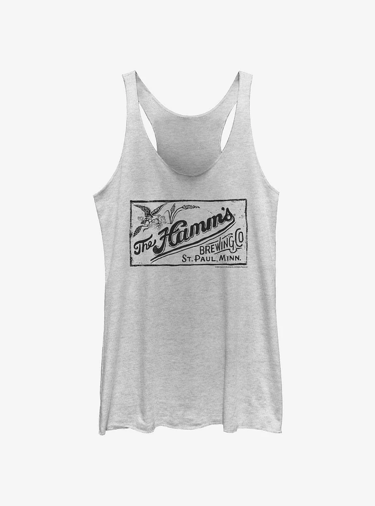 The Hamm's Logo Stamp Womens Tank Top