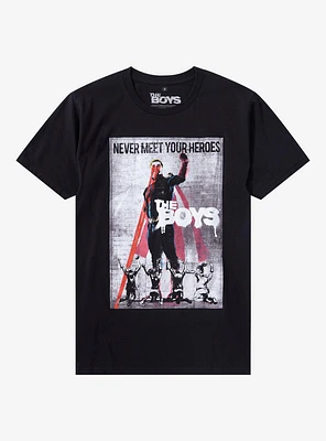 The Boys Homelander Never Meet Heroes Poster T-Shirt