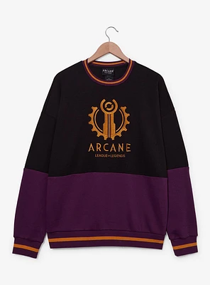 Arcane Piltover Logo Panel Crewneck - BoxLunch Exclusive