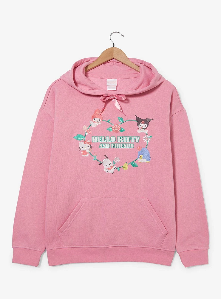 Sanrio Hello Kitty and Friends Floral Heart Hoodie - BoxLunch Exclusive