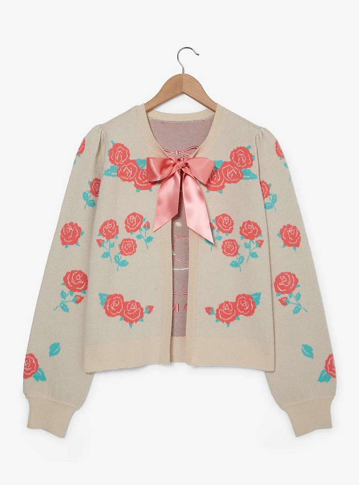 Sanrio Hello Kitty Retro Floral Tie Women's Plus Cardigan — BoxLunch Exclusive