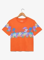 Peanuts Snoopy Beach Floral Women's Cropped T-Shirt - BoxLunch Exclusive