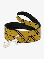 Harry Potter Hufflepuff Crest Stripe Dog Leash