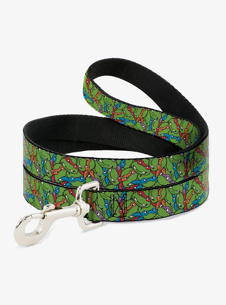 Teenage Mutant Ninja Turtles Faces Stacked Dog Leash