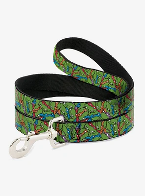 Teenage Mutant Ninja Turtles Faces Stacked Dog Leash