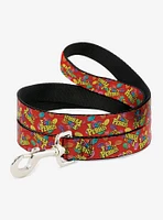 The Flintstones Fruity Pebbles Cereal Scattered Dog Leash