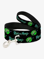 Rick and Morty Title Logo Portal Pose Dog Leash