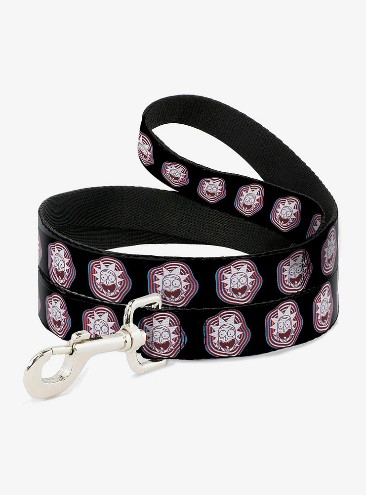 Rick and Morty Vaporwave Bullseye Dog Leash