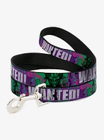 DC Comics The Joker Wanted Smiling Pose and Graffiti Dog Leash