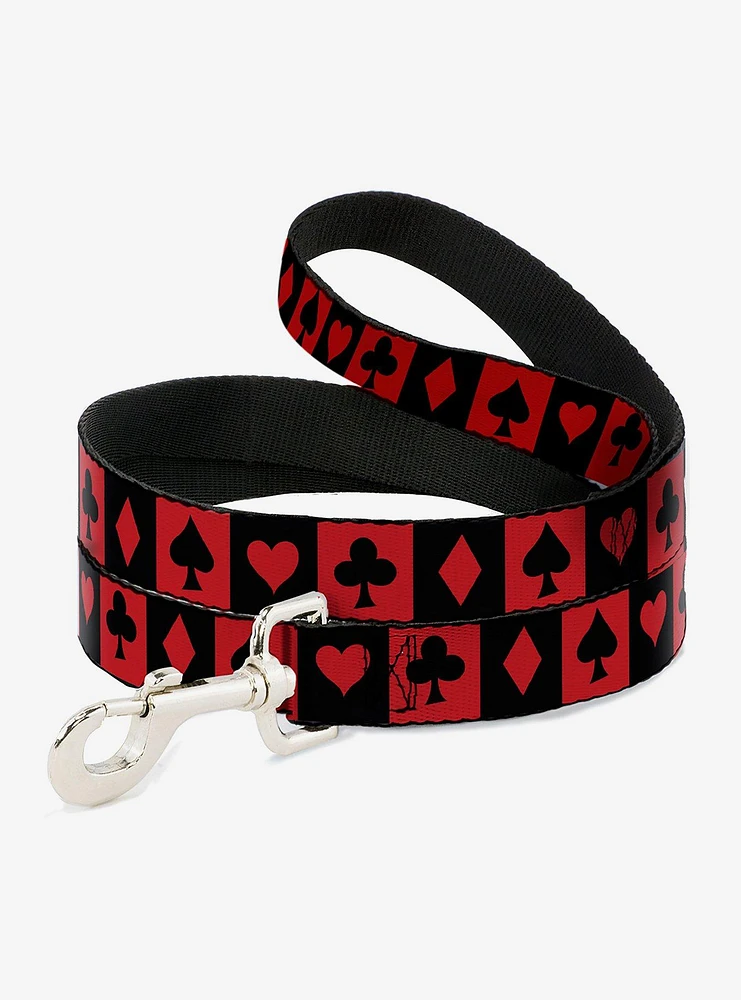 Disney Alice Wonderland Card Suits Dog Leash