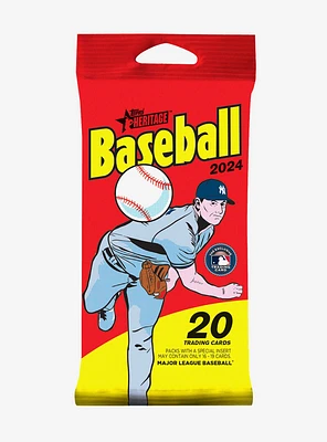 MLB Topps 2024 Heritage Baseball Trading Card Booster Pack