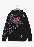 Arcane Jinx Graffiti Icons Hoodie - BoxLunch Exclusive