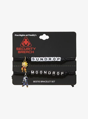 Five Nights At Freddy's: Security Breach Sun & Moon Bead Best Friend Cord Bracelet Set