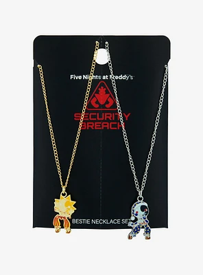 Five Nights At Freddy's: Security Breach Sun & Moon Best Friend Necklace Set