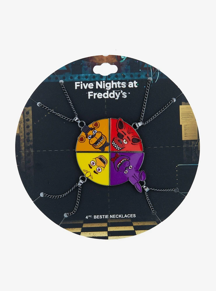 Five Nights At Freddy's Animatronics Necklace Set