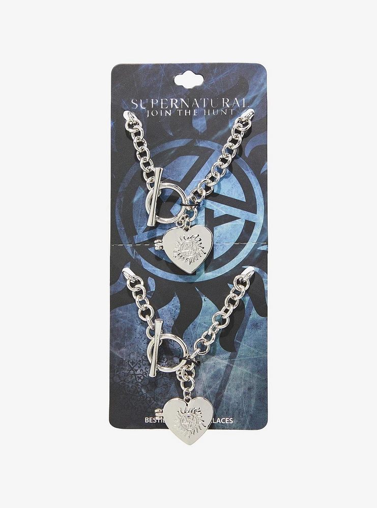 Supernatural Sam & Dean Best Friend Locket Necklace Set