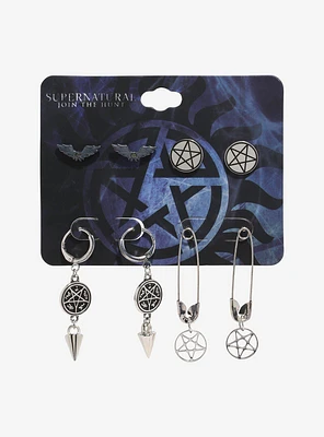 Supernatural Star Symbol Earring Set