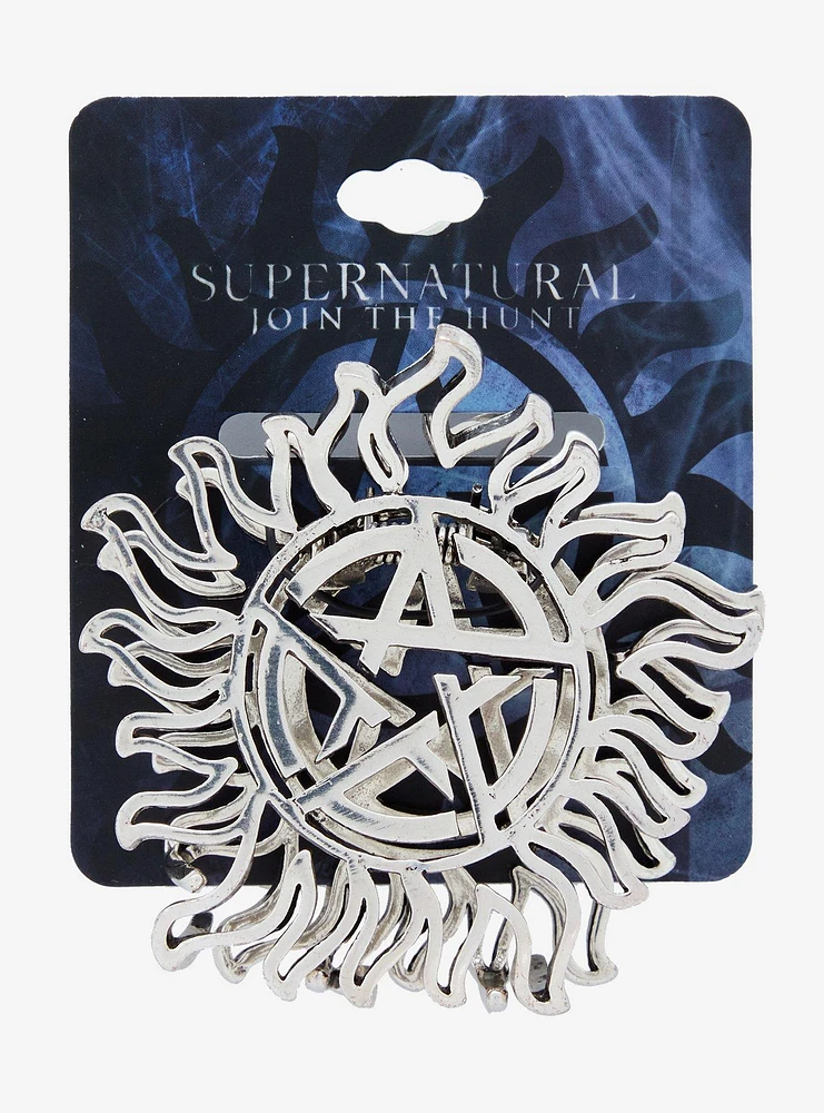 Supernatural Anti-Possession Symbol Claw Hair Clip