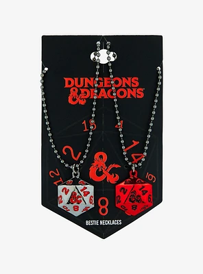 Dungeons & Dragons Dice Best Friend Necklace Set