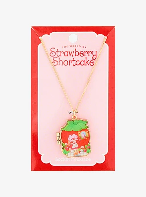 Strawberry Shortcake Hinge Locket Necklace