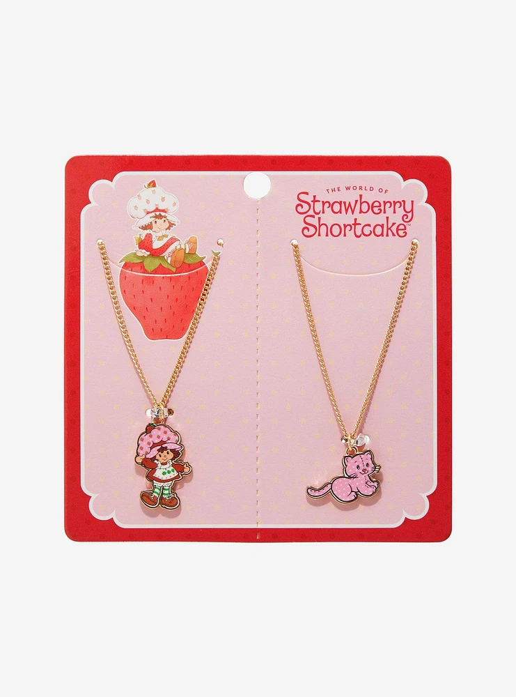 Strawberry Shortcake Custard Best Friend Necklace Set