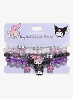 My Melody & Kuromi Beaded Bracelet Set