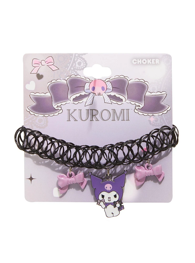 Kuromi Bows Tattoo Choker