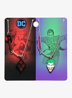 DC Comics Joker & Harley Quinn Best Friend Necklace Set