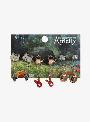 Studio Ghibli® The Secret World Of Arrietty Stud & Drop Earring Set