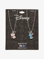 Disney Stitch & Angel Magnetic Nose Best Friend Necklace Set