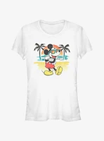 Disney Mickey Mouse Airbrushed Summer Girls T-Shirt