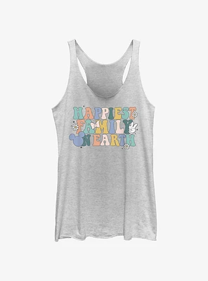 Disney Mickey Mouse Happiest Family On Earth Girls Tank