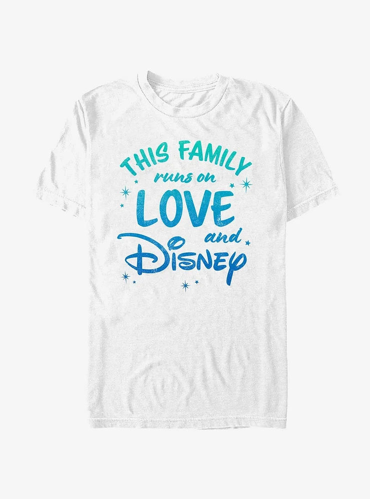 Disney This Family Runs On Love and T-Shirt