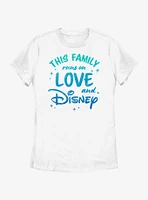 Disney This Family Runs On Love and Womens T-Shirt