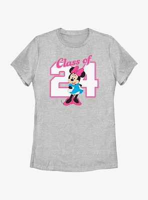 Disney Minnie Mouse Graduating Class Of 2024 Womens T-Shirt