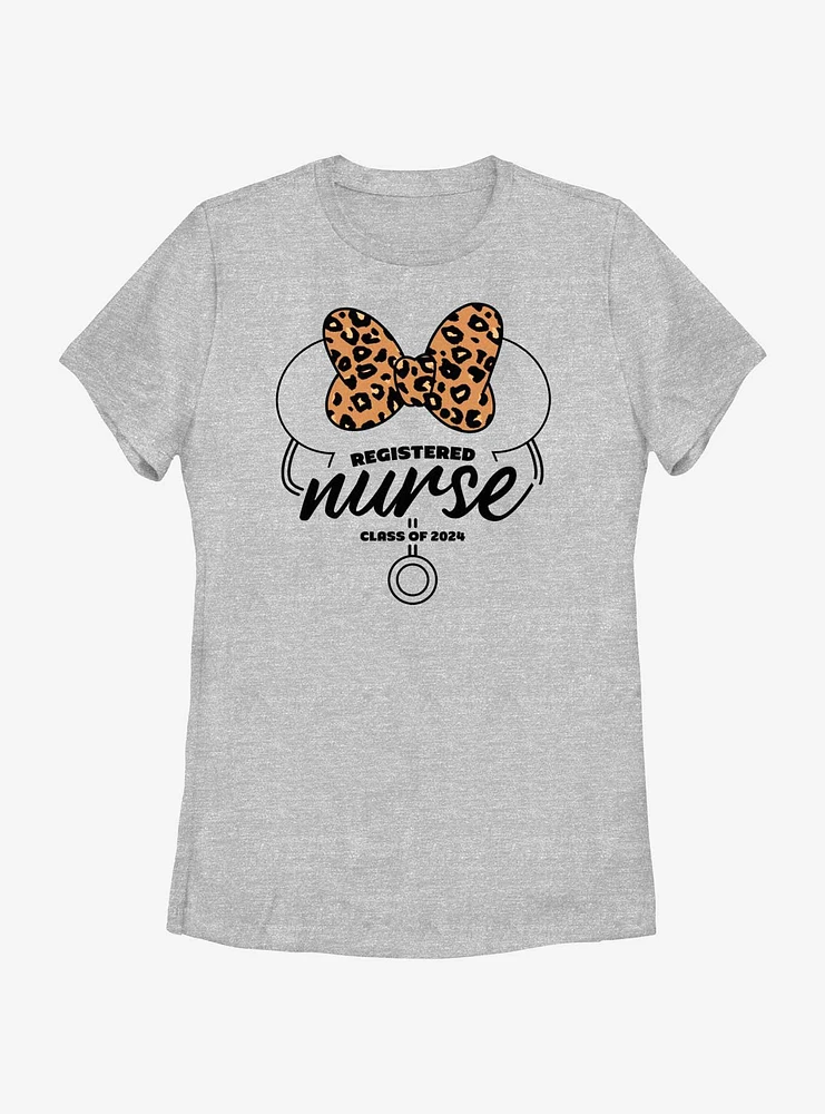 Disney Minnie Mouse Registered Nurse Class Of 2024 Womens T-Shirt