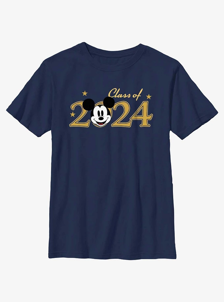 Disney Mickey Mouse Graduating Class Of 2024 Youth T-Shirt