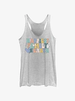 Disney Mickey Mouse Happiest Family On Earth Womens Tank Top