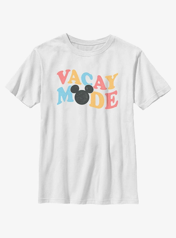 Disney Mickey Mouse Groovy Vacay Mode Youth T-Shirt